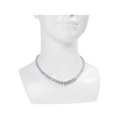 Collar Vintage CZ Forma Redonda Circa 1990s