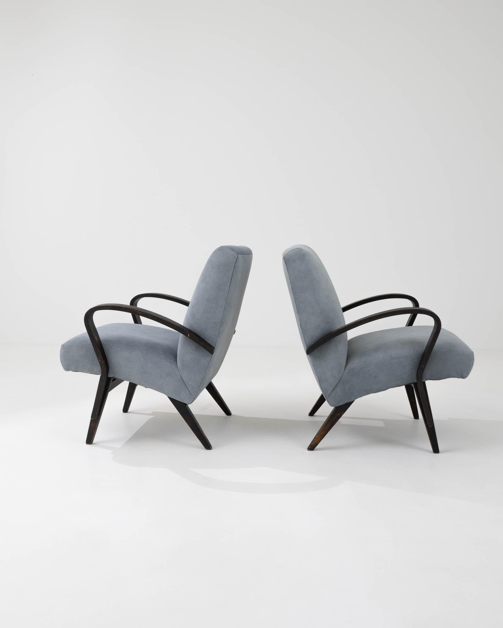 Upholstery Vintage Czech Armchairs by Tatra, A Pair For Sale