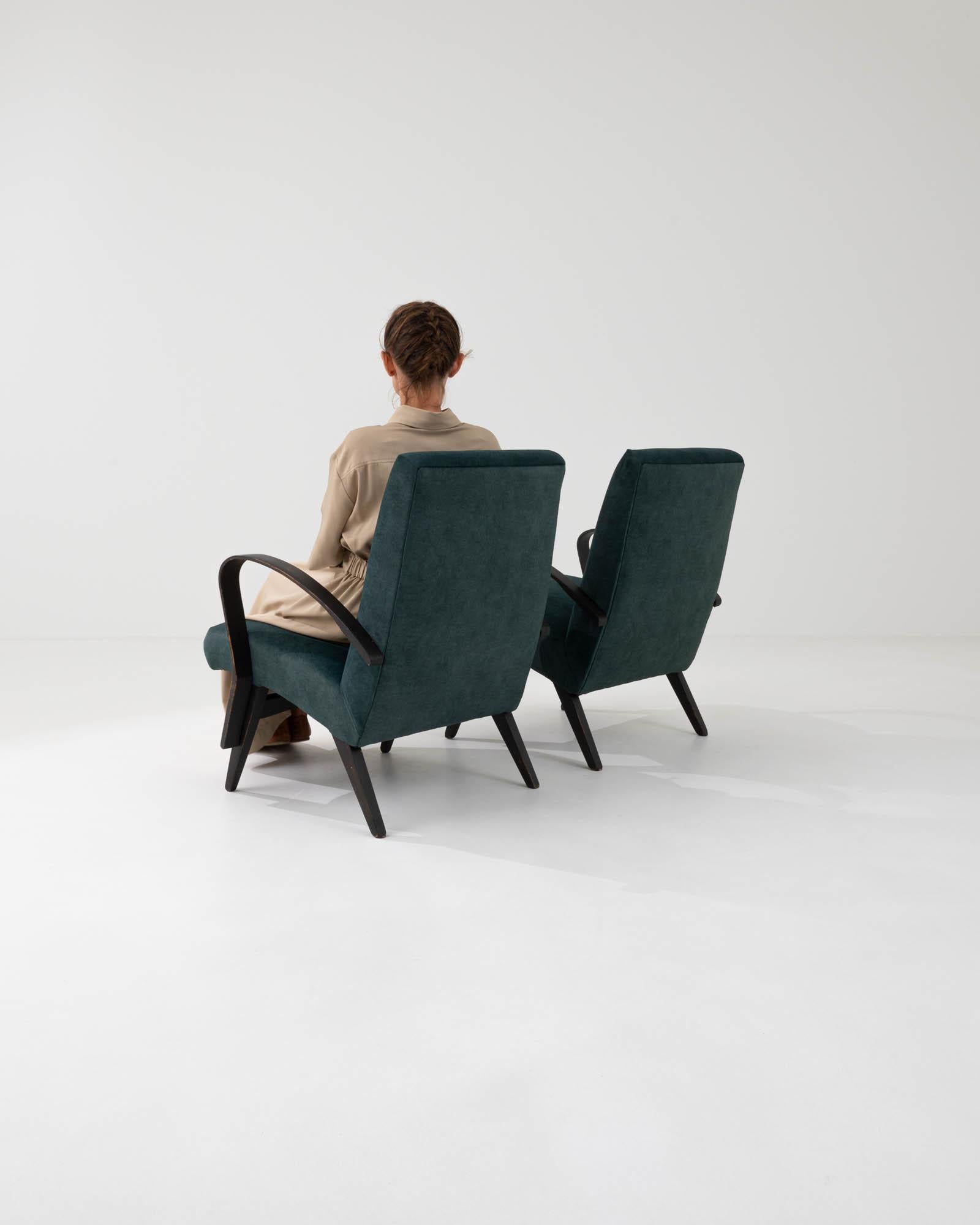 Upholstery Vintage Czech Armchairs by Tatra, A Pair For Sale