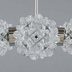 Vintage Czech Bohemian Crystal Chandelier by Lustry Kamenický Šenov, circa 1970s