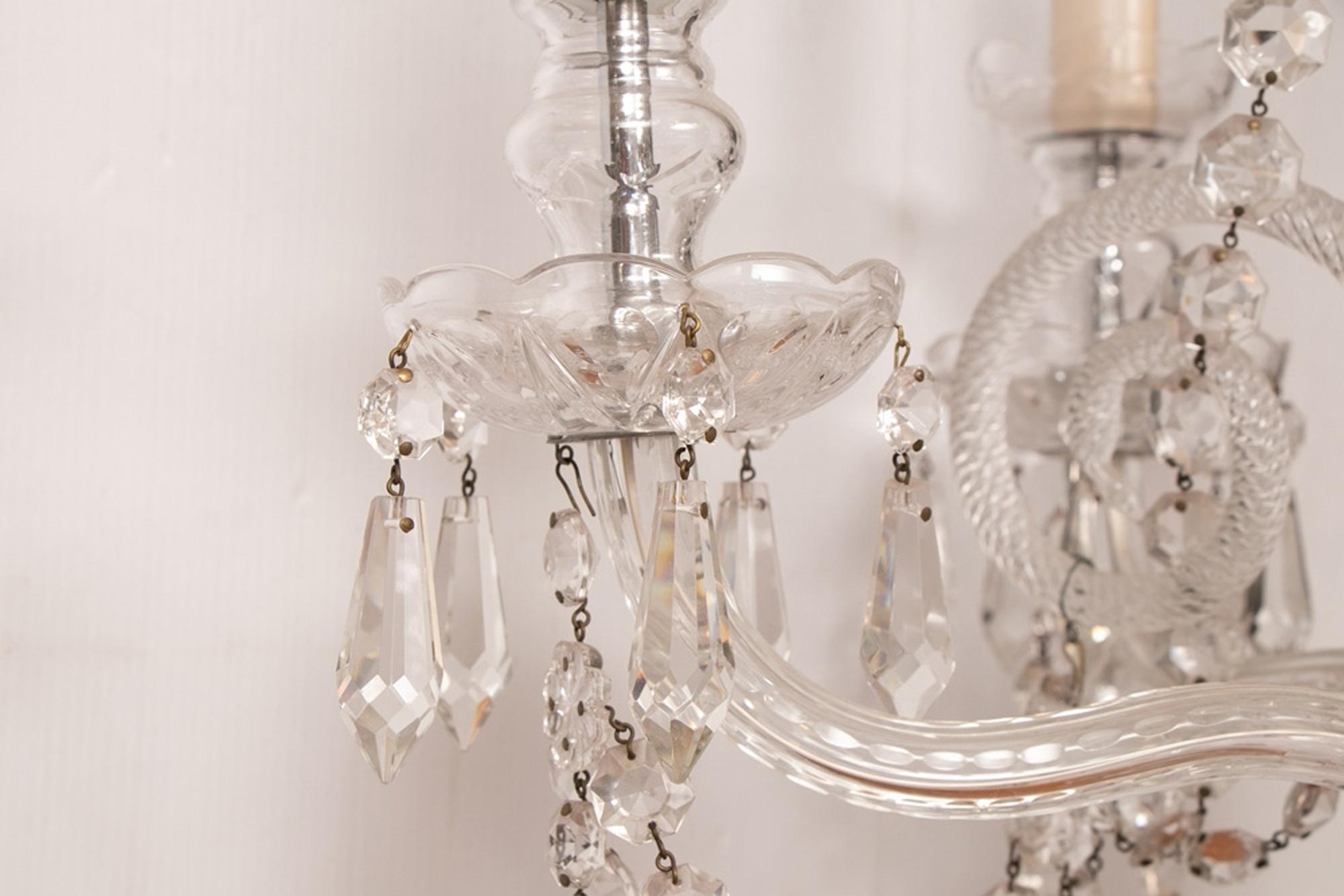 Louis XIV Vintage Czech Chandelier, circa 1960 For Sale