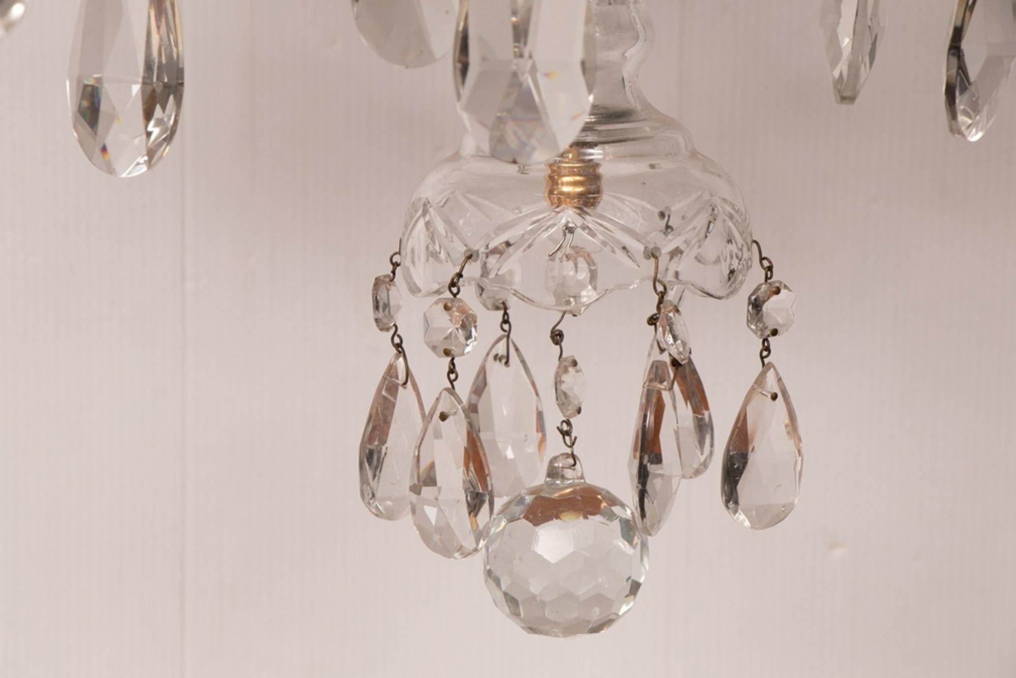 Vintage Czech Chandelier, circa 1960 In Good Condition For Sale In London, Greenwich