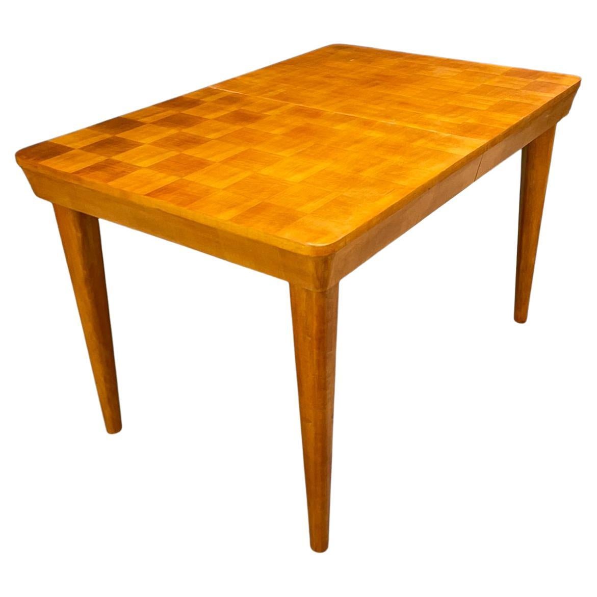 Vintage Czech Dining Table by Jindřich Halabala – Expandable, 1940s Mid-Century