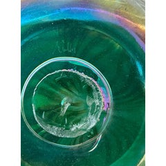 Vintage Czech Fusion Z Art Glass Bowl