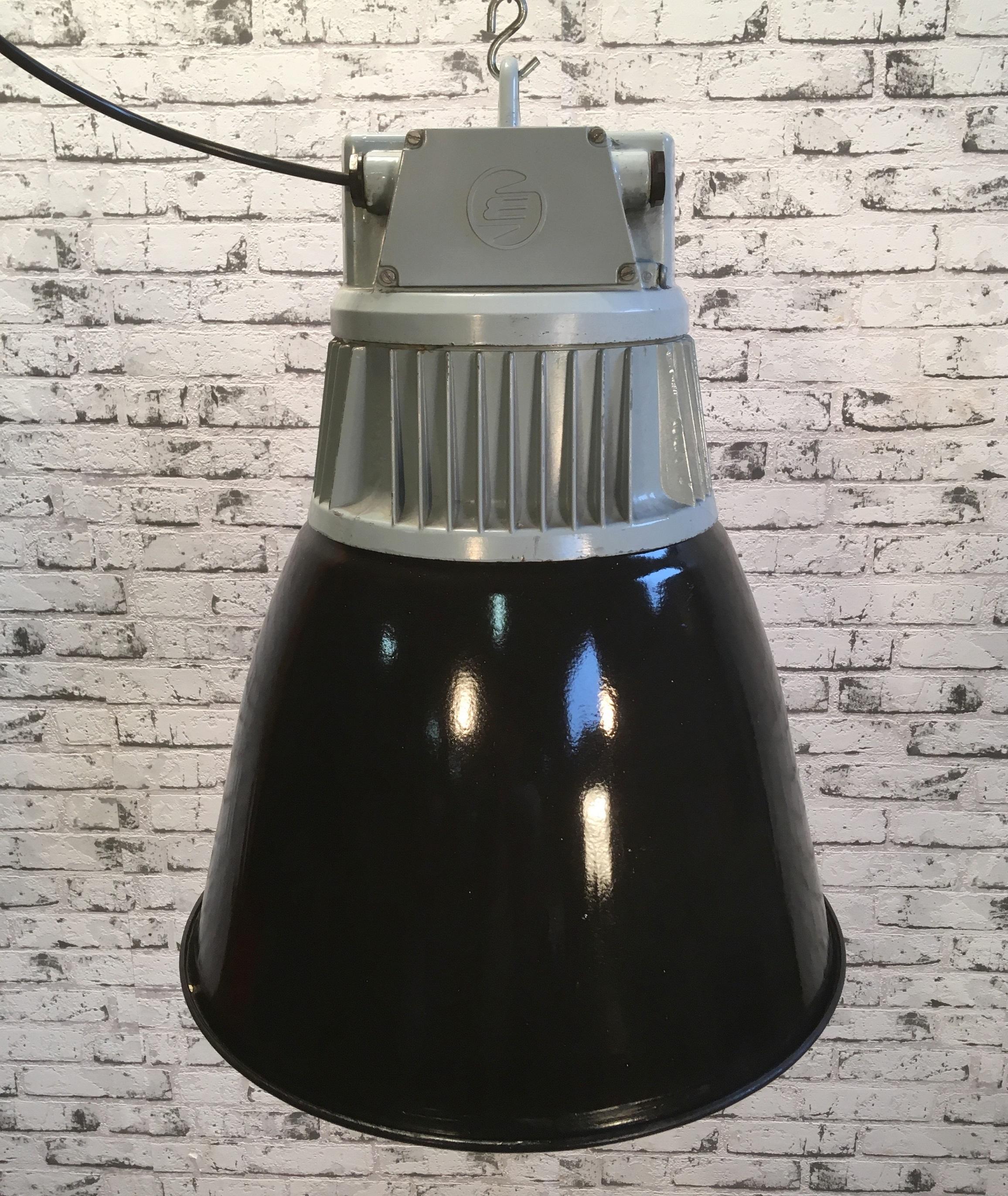 Cast Vintage Czech Industrial Hall Lamp from Elektrosvit, 1970s