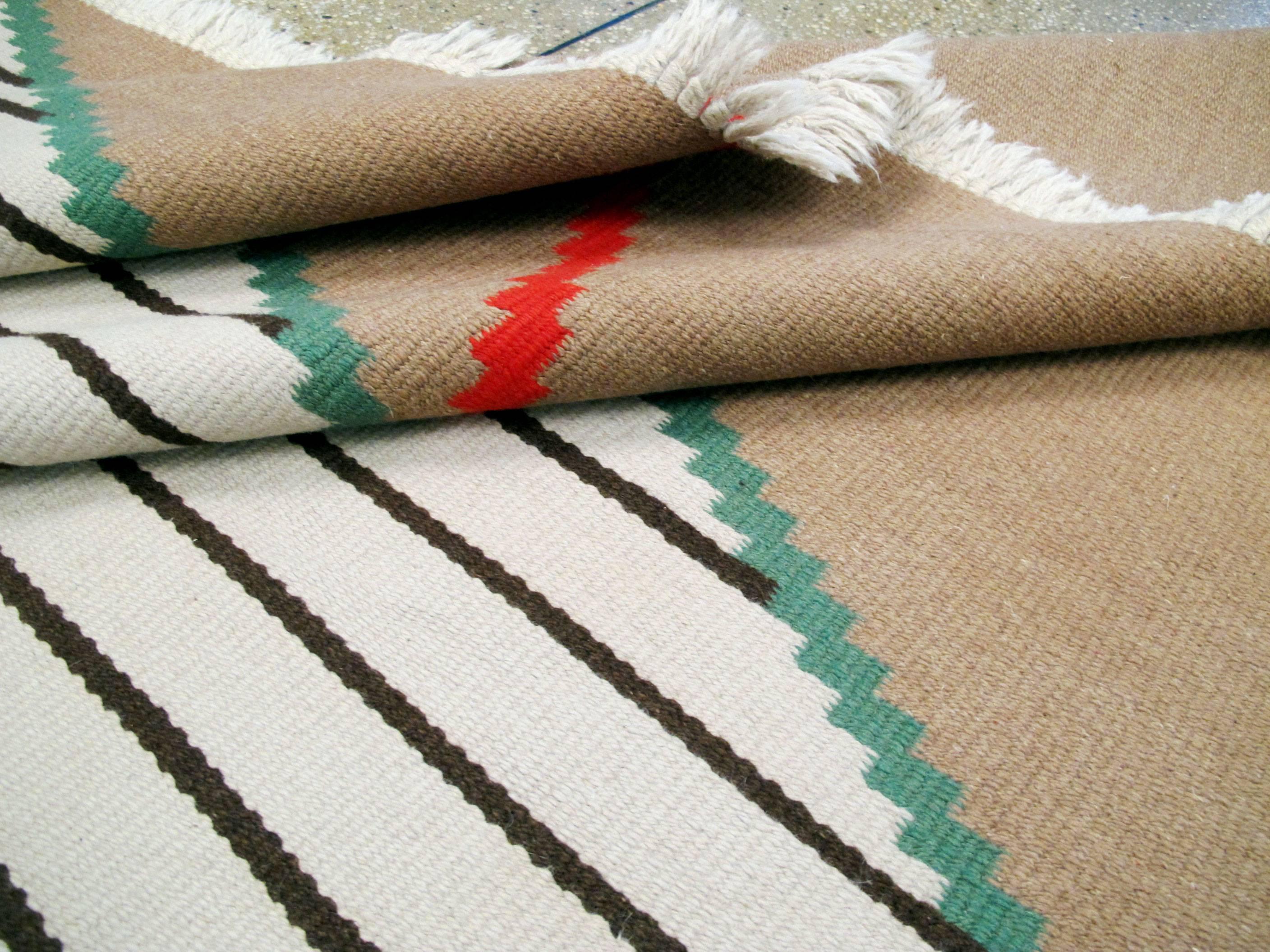 Vintage Czech Kilim Flat-Weave For Sale 2