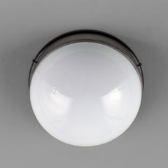 Vintage Czech Opaline Glass Flush Mount Ceiling or Wall Lights, 1960s