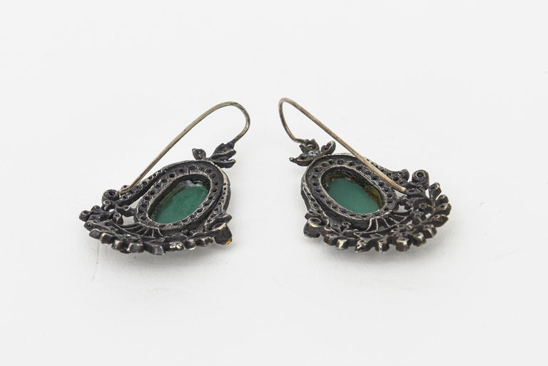 Czech Rhinestone Screw Back Earrings | Screw Back Earrings | Femme Earrings  | Purple Rhinestone Earrings | Vintage Czech Jewelry