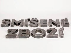 Vintage Czech Shop Sign, 1960s