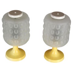Vintage Czech Space Age Bedside Lamps by Elektroinstala Děčín, Set of 2