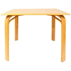 Vintage Czech Square Wooden Table