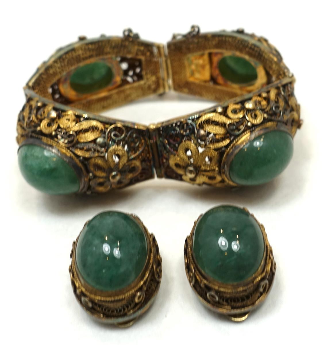 green stone bracelets