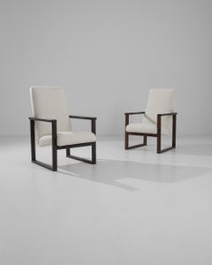 Mid-Century Modern Armchairs, Boucle Upholstery, Czech Republic, 1970