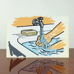 Vintage Czechoslovakian Pop Art Style Wall Panel (1960s)