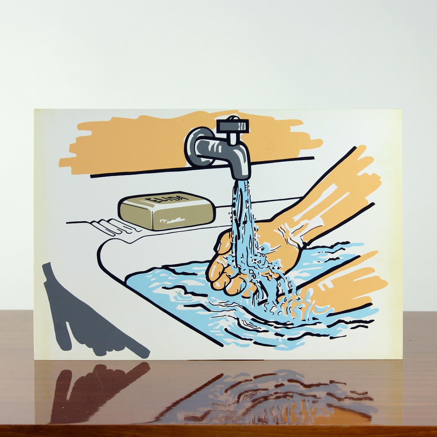 Vintage tschechoslowakischen Pop-Art-Stil Wandplatte (1960er Jahre) (Moderne der Mitte des Jahrhunderts) im Angebot
