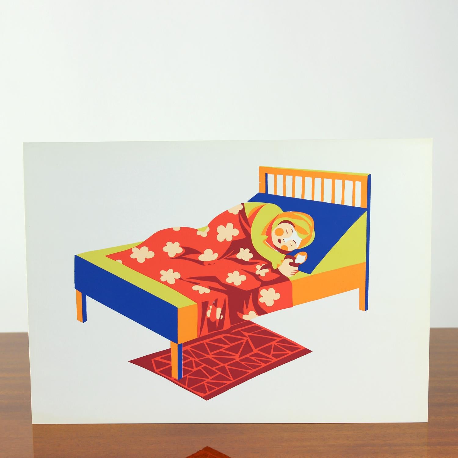 Vintage tschechoslowakischen Pop-Art-Stil Wandplatte (1960er Jahre) (Moderne der Mitte des Jahrhunderts) im Angebot