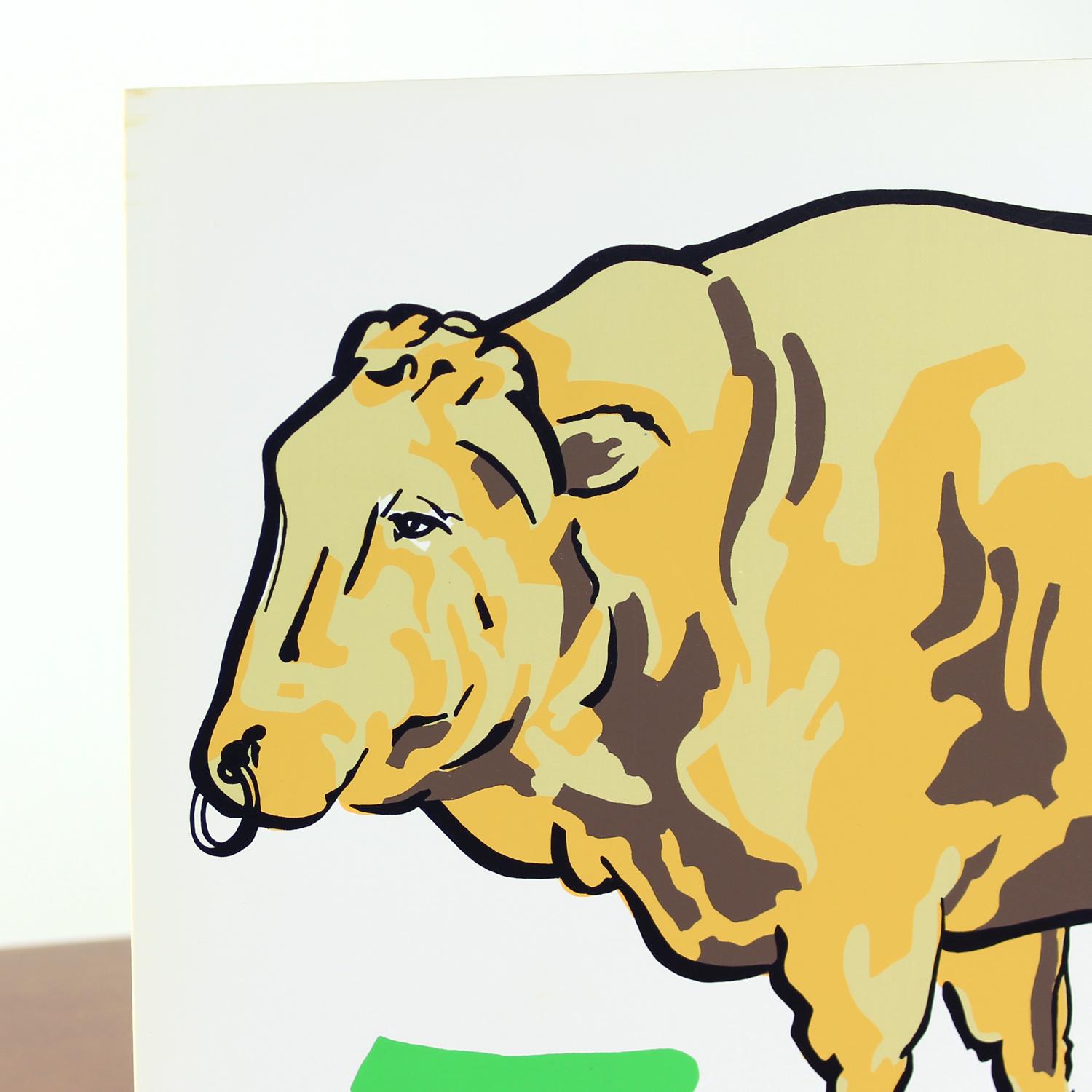 Vintage tschechoslowakischen Pop-Art-Stil Wandplatte (1960er Jahre) (Tschechisch) im Angebot