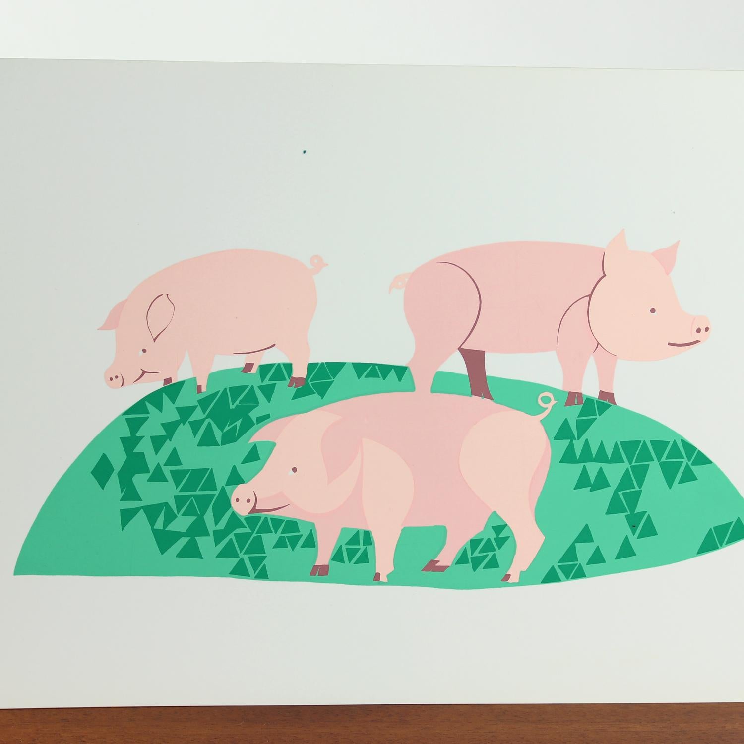 Vintage tschechoslowakischen Pop-Art-Stil Wandplatte (1960er Jahre) im Zustand „Hervorragend“ im Angebot in Zohor, SK