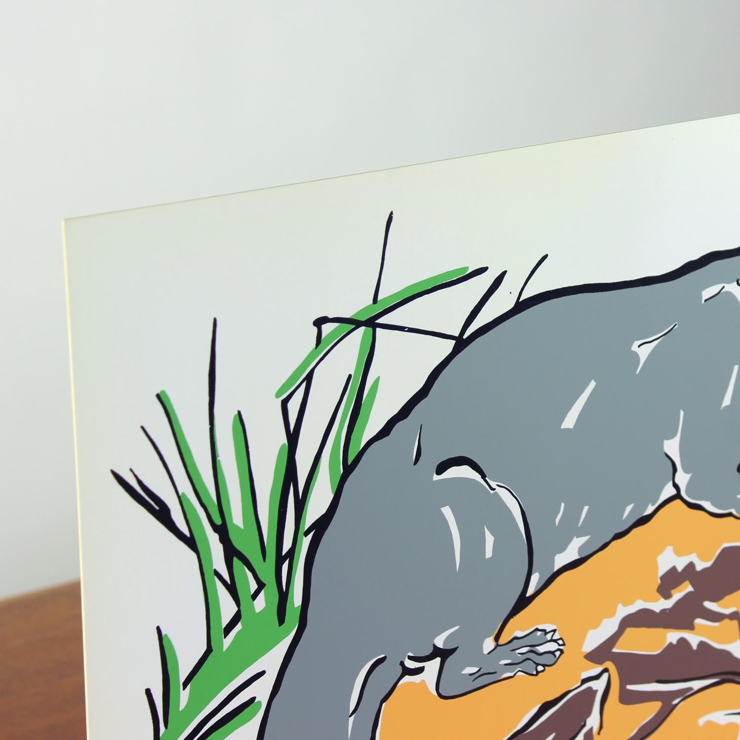 Vintage tschechoslowakischen Pop-Art-Stil Wandplatte (1960er Jahre) (Mitte des 20. Jahrhunderts) im Angebot