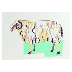 Vintage Czechoslovakian Pop Art Style Wall Panel (1960s)