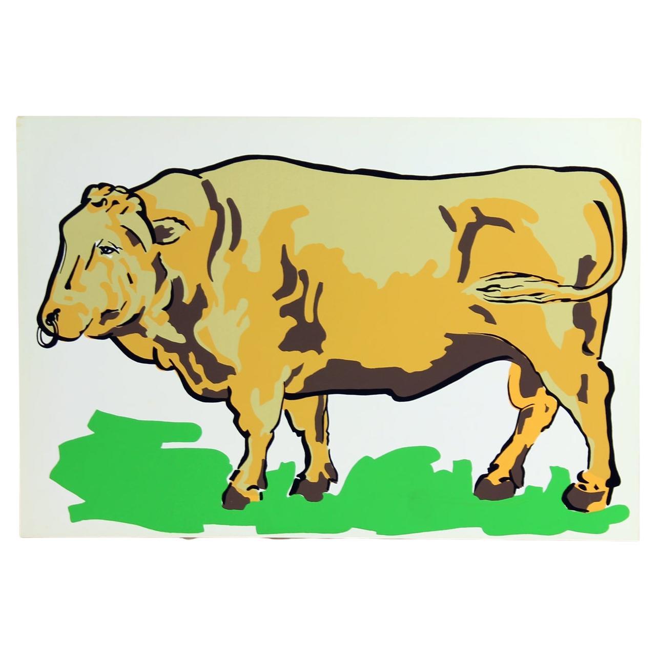 Vintage tschechoslowakischen Pop-Art-Stil Wandplatte (1960er Jahre)