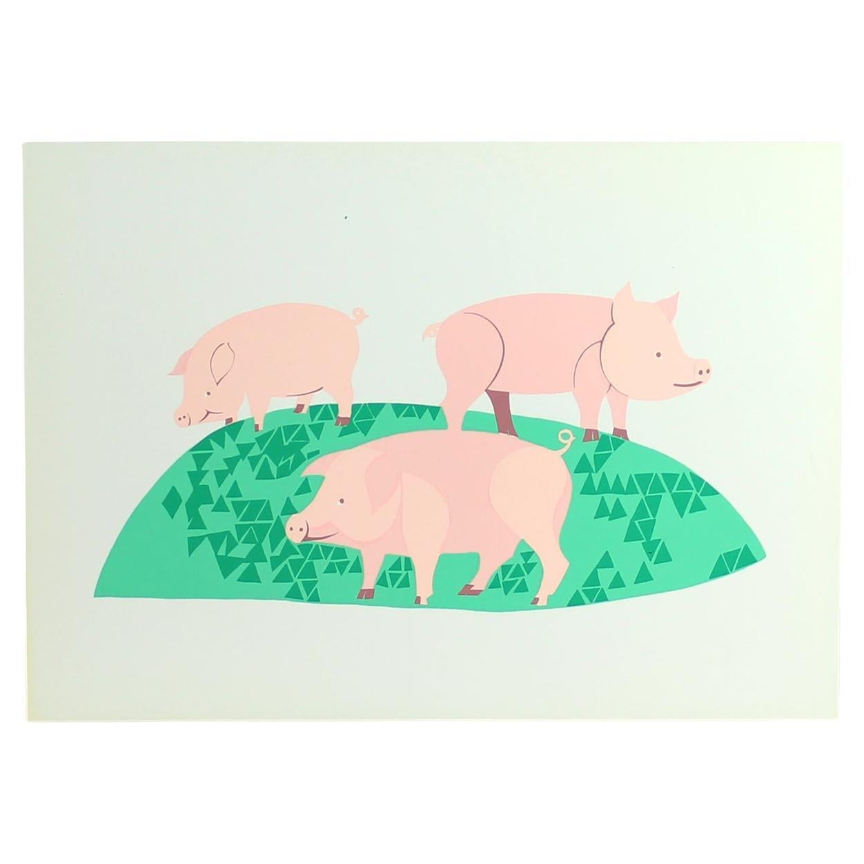 Vintage tschechoslowakischen Pop-Art-Stil Wandplatte (1960er Jahre)