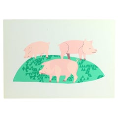Vintage Czechoslovakian Pop Art Style Wall Panel (1960s)
