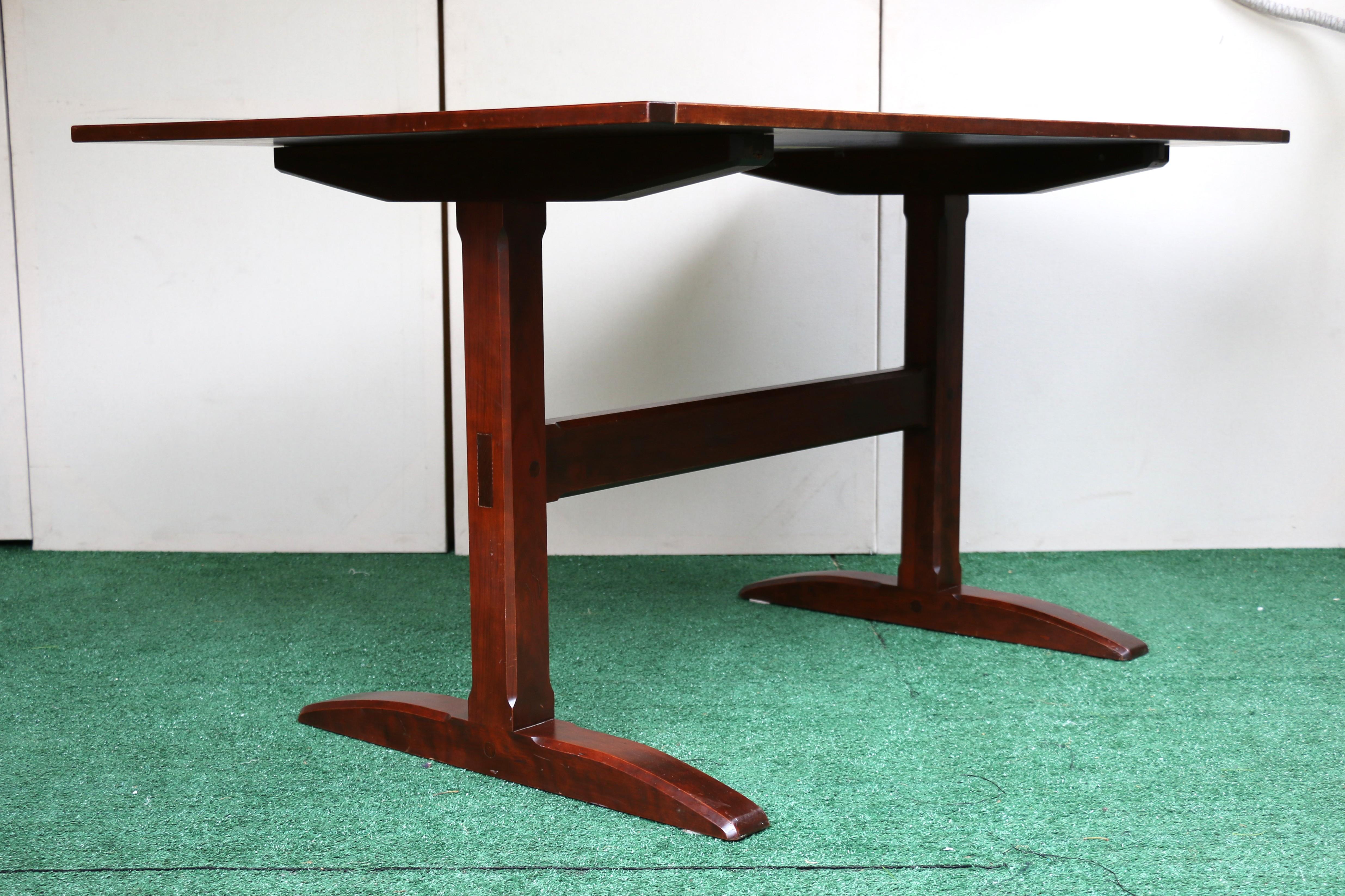 Late 20th Century Vintage D R Dimes Cherry Dining Table For Sale