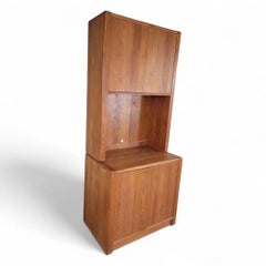 Armario Vintage D-Scan "Captain Line" Danés de Teca Estilo Mcm de 2 Piezas