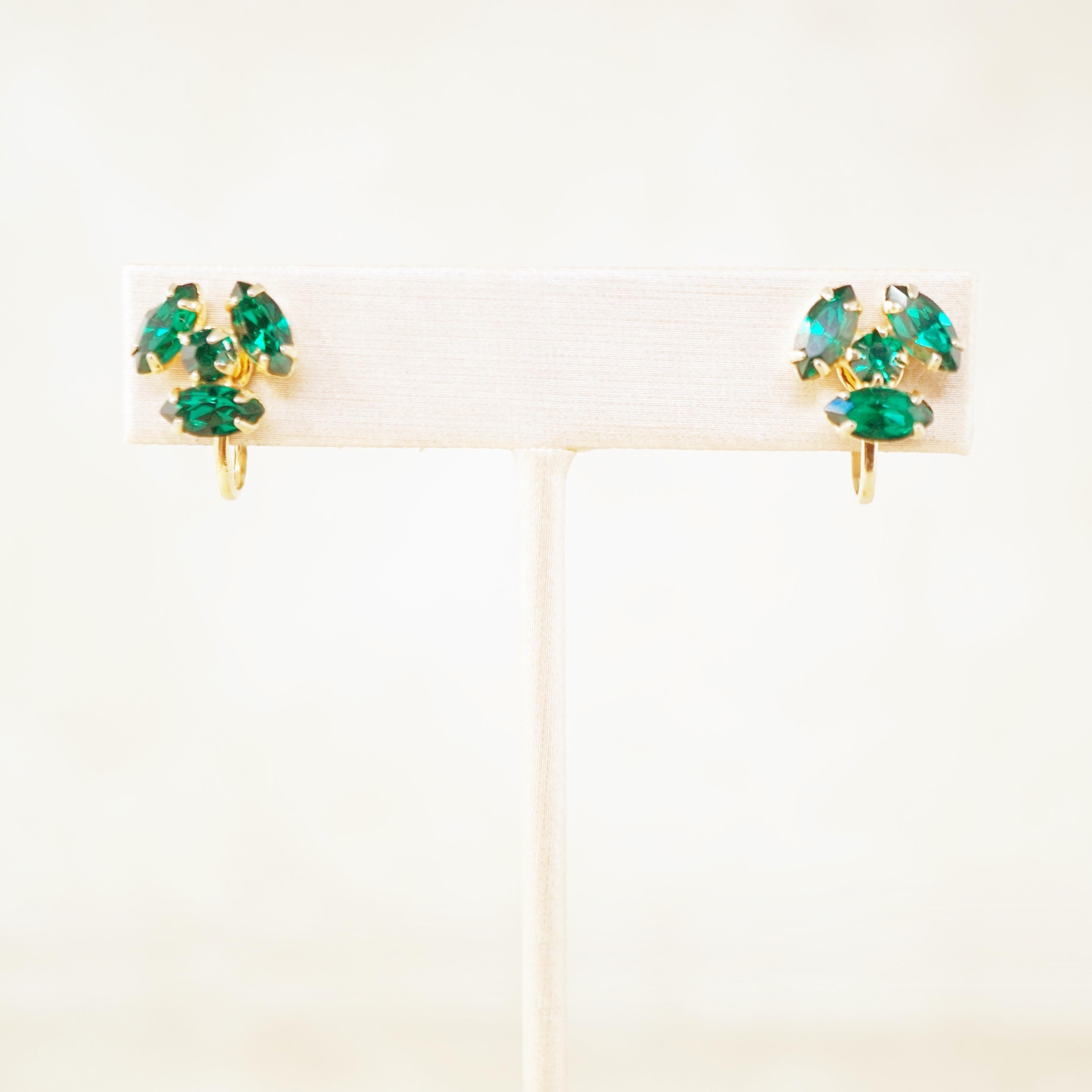 dainty emerald earrings