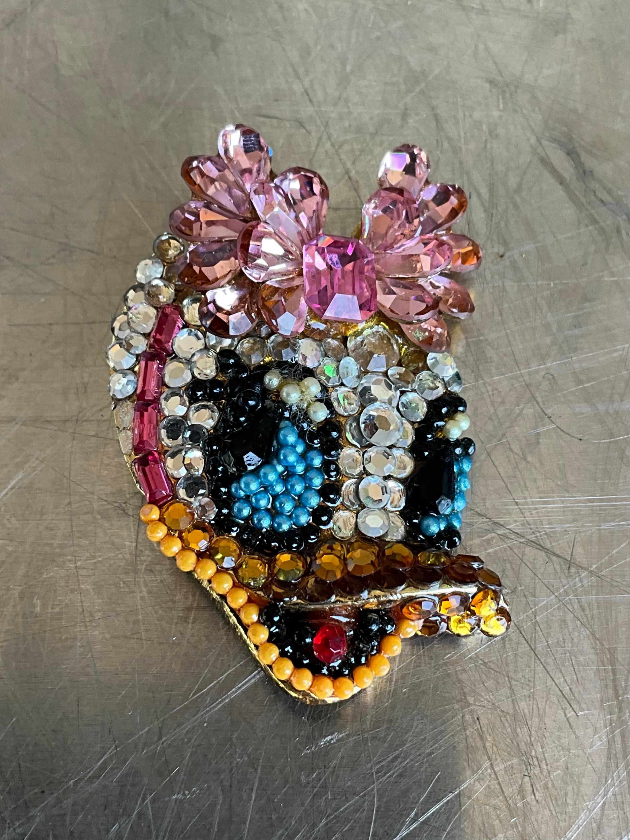 Femenino o masculino Broche vintage Pato Margarita de Wendy Gell en venta