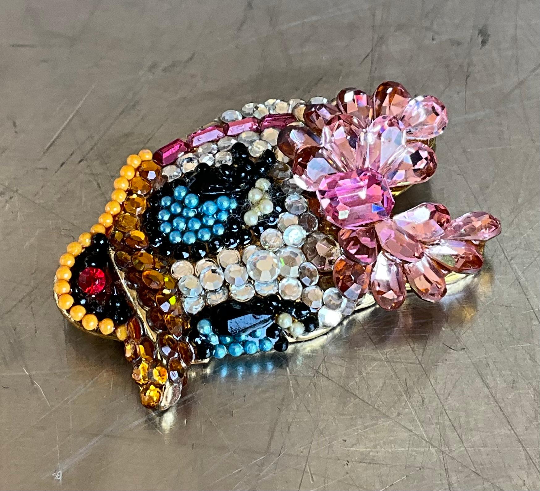 Broche vintage Pato Margarita de Wendy Gell en venta 2