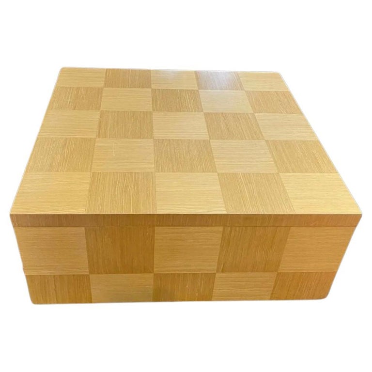 Vintage Dakota Jackson Checkered Coffee Table For Sale at 1stDibs