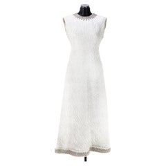Robe blanche damas vintage