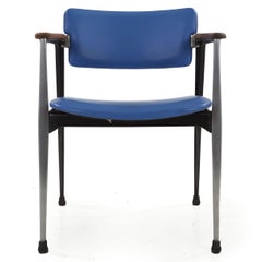 1960s Dan Johnson for Shelby Williams Cast Aluminum Swivel-Back Arm Chair