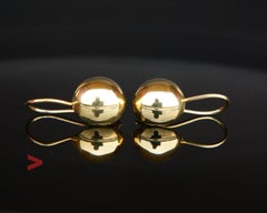 Vintage Dangle Earrings solid 14K Gold / 5 gr