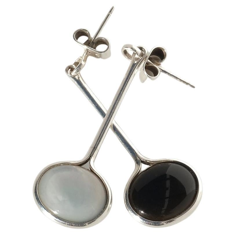 Vintage Dangling Earrings by Vivianna Torun Bülow-Hübe For Sale