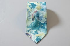 Vintage Daniel Milano 100% silk tie in pastel colors