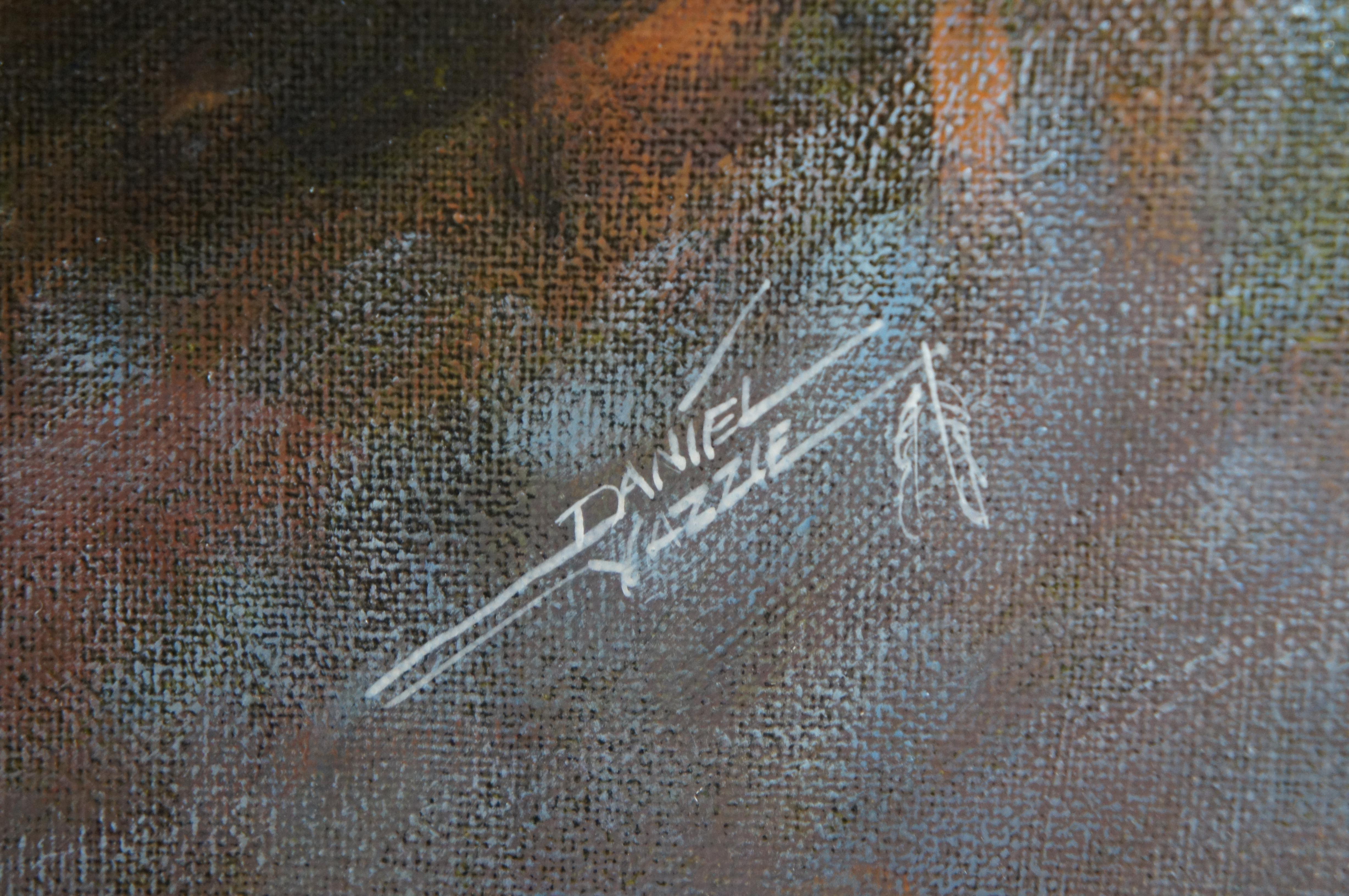 Vintage Daniel Yazzie Navajo Southwestern Still Life Painting Oil on Canvas 30