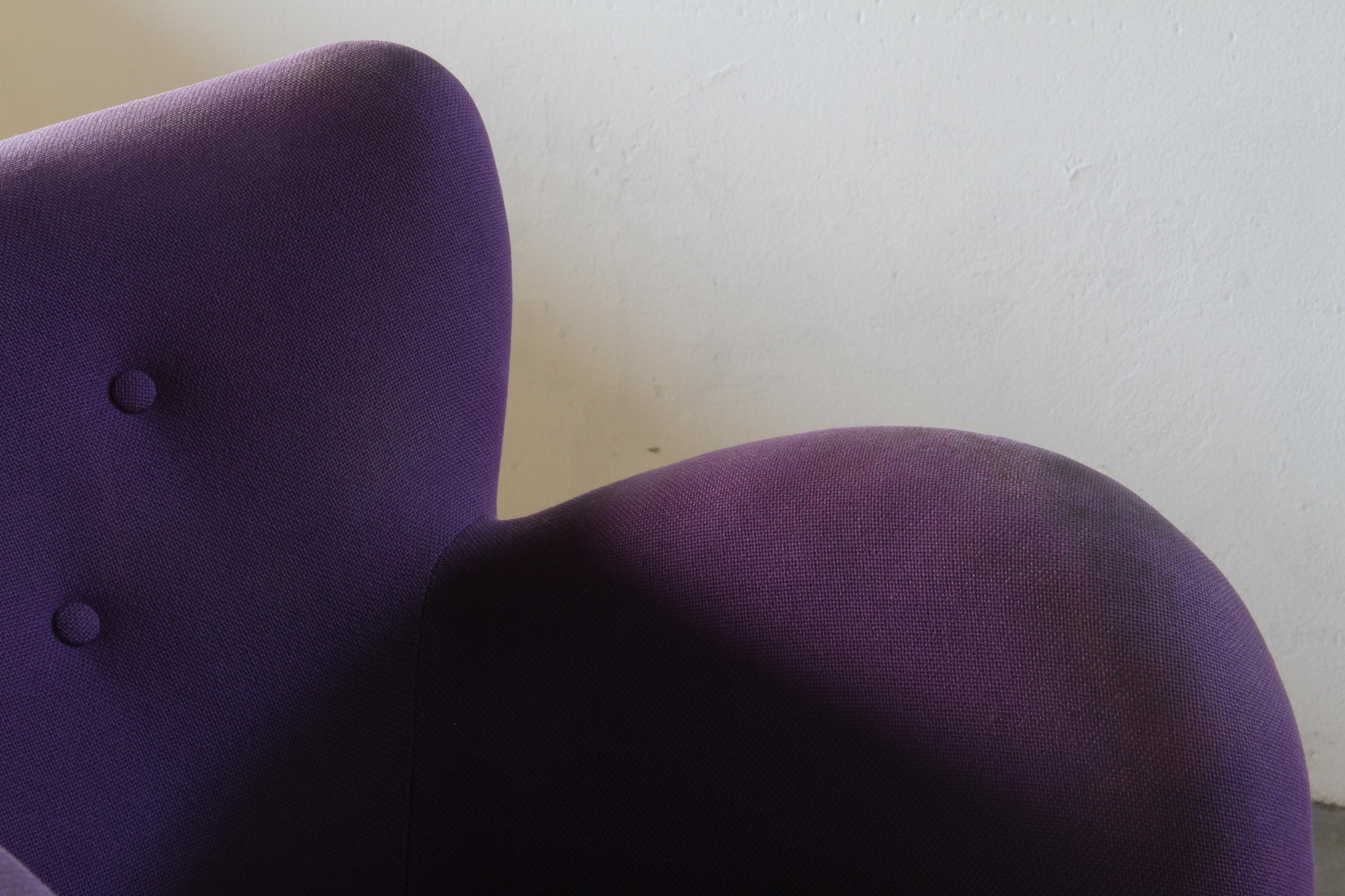 Vintage Danish 1930s Club Lounge Chair, Style of Fritz Hansen & Flemming Lassen For Sale 6