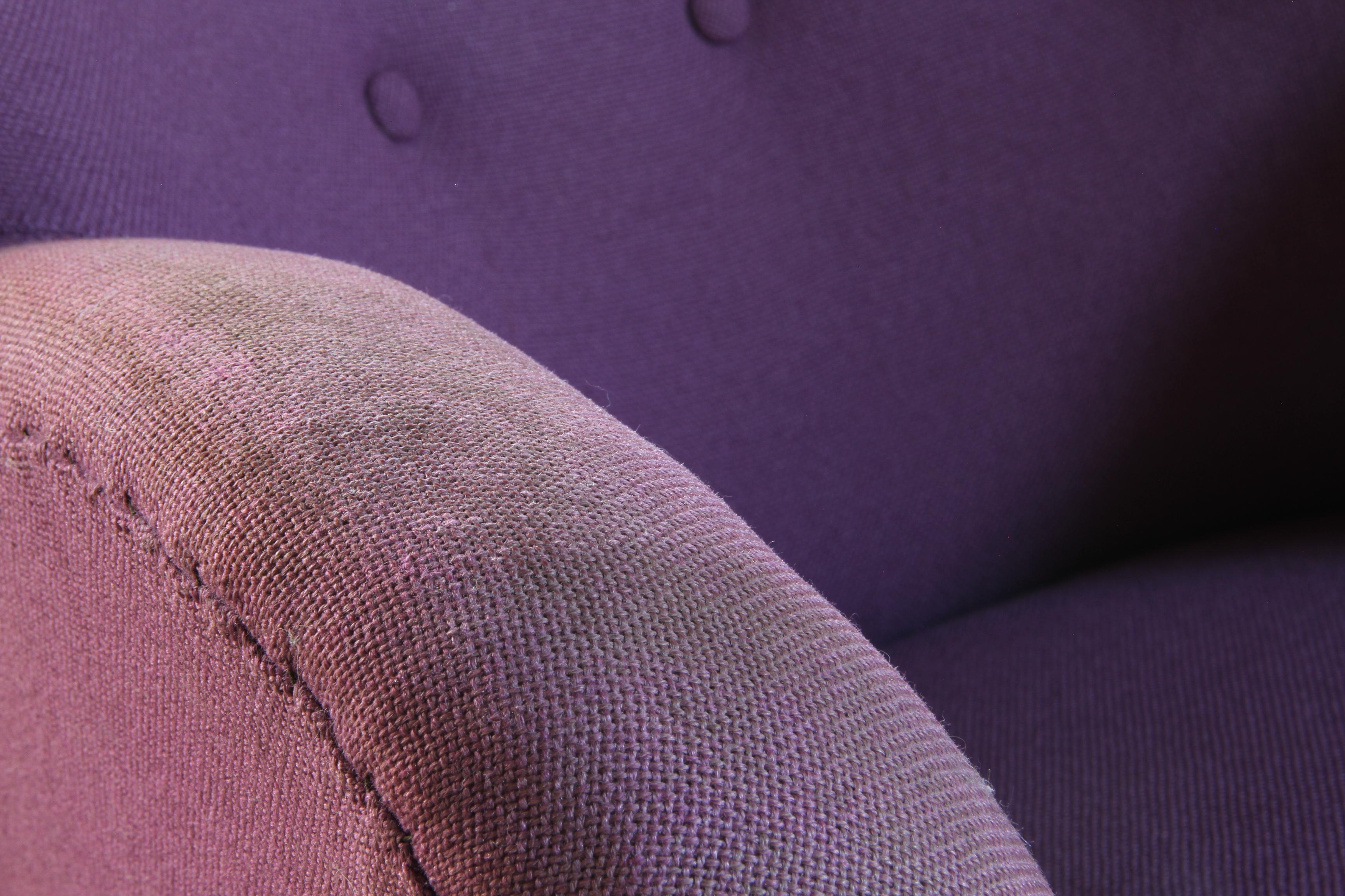 Vintage Danish 1930s Club Lounge Chair, Style of Fritz Hansen & Flemming Lassen For Sale 8