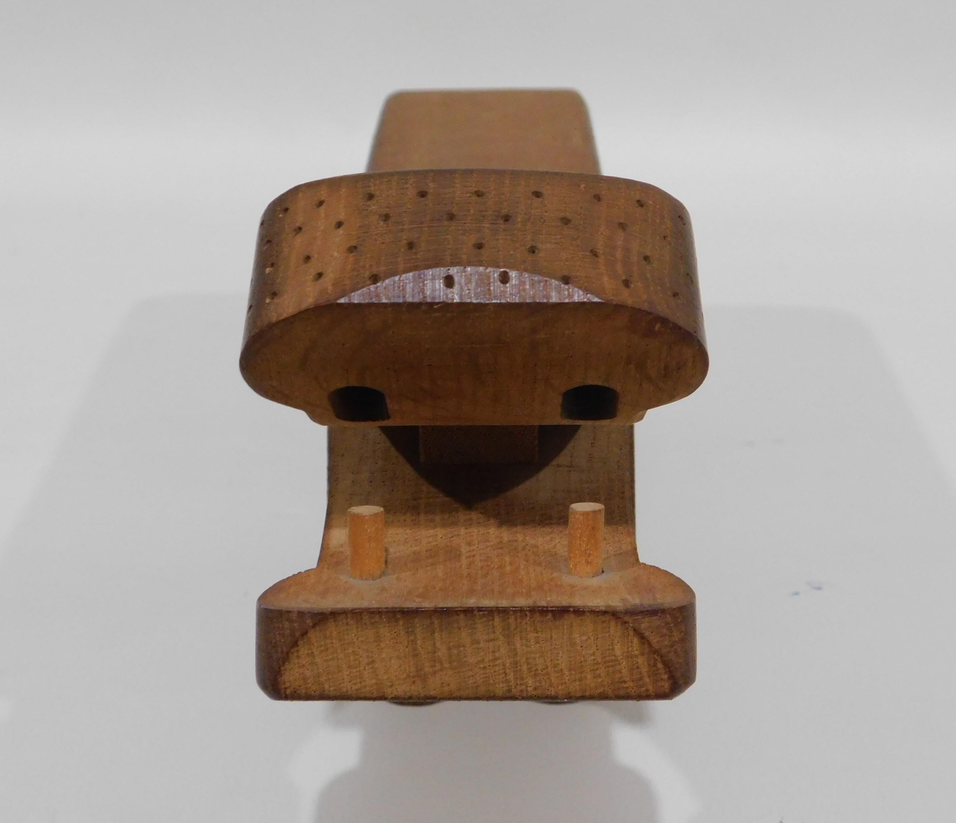 Vintage Danish 1950s Kay Bojesen Hippo Wooden Oak Desk Pencil Holder Figurine For Sale 2
