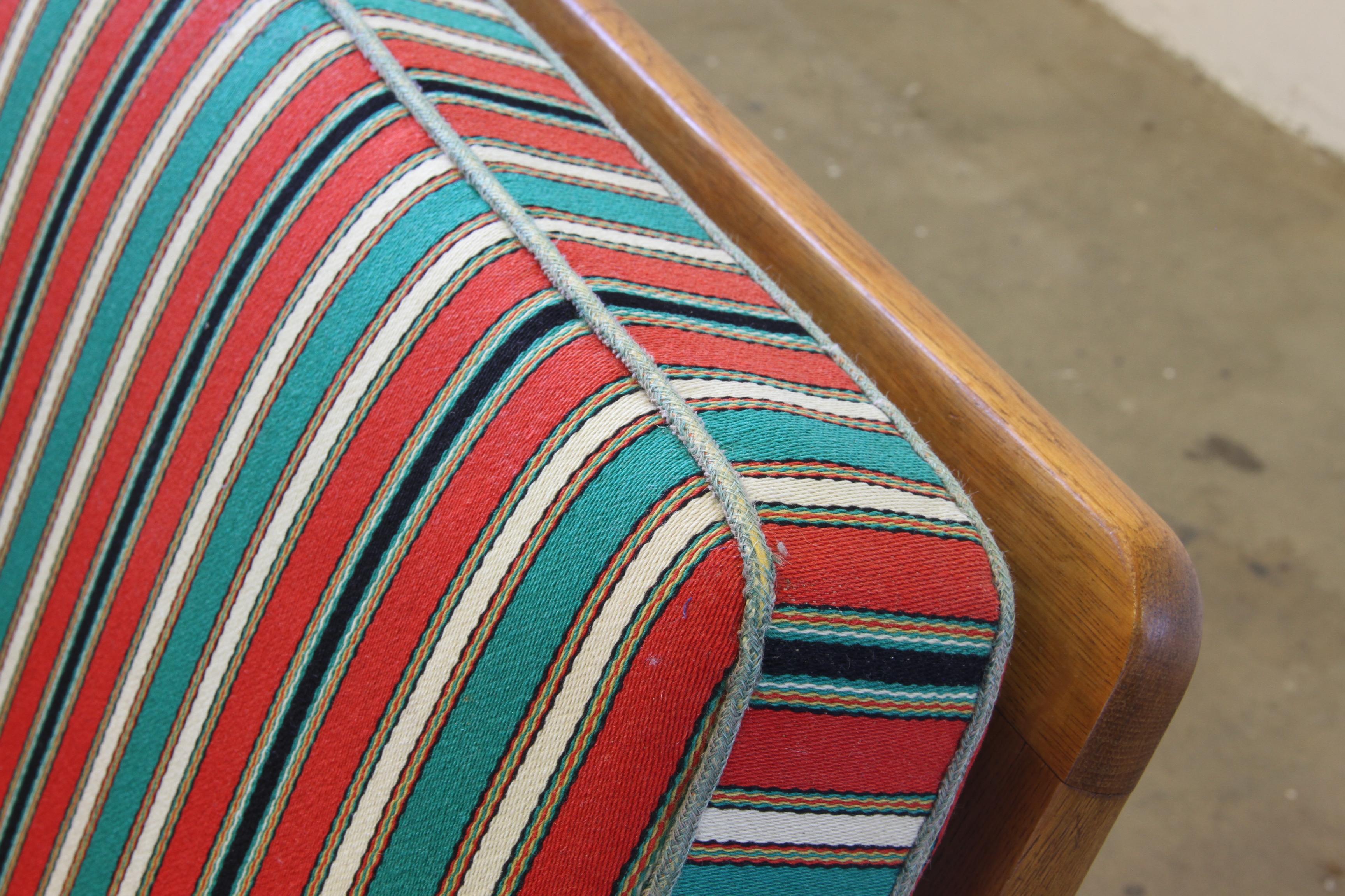 Vintage Danish 1960s Lounge Chairs aus massiver Eiche im Angebot 7