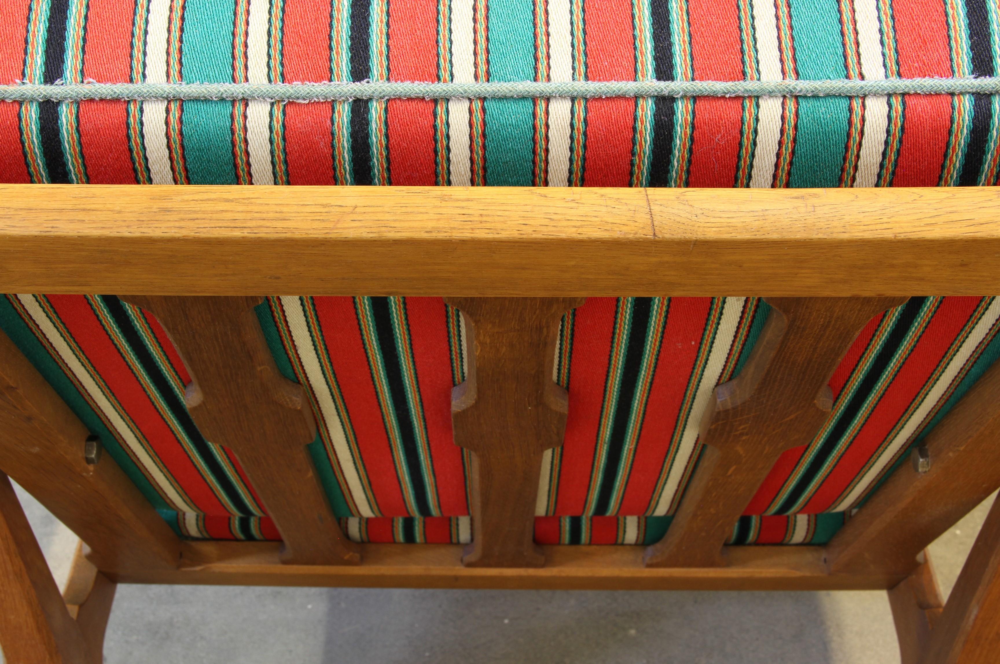 Vintage Danish 1960s Lounge Chairs aus massiver Eiche im Angebot 8