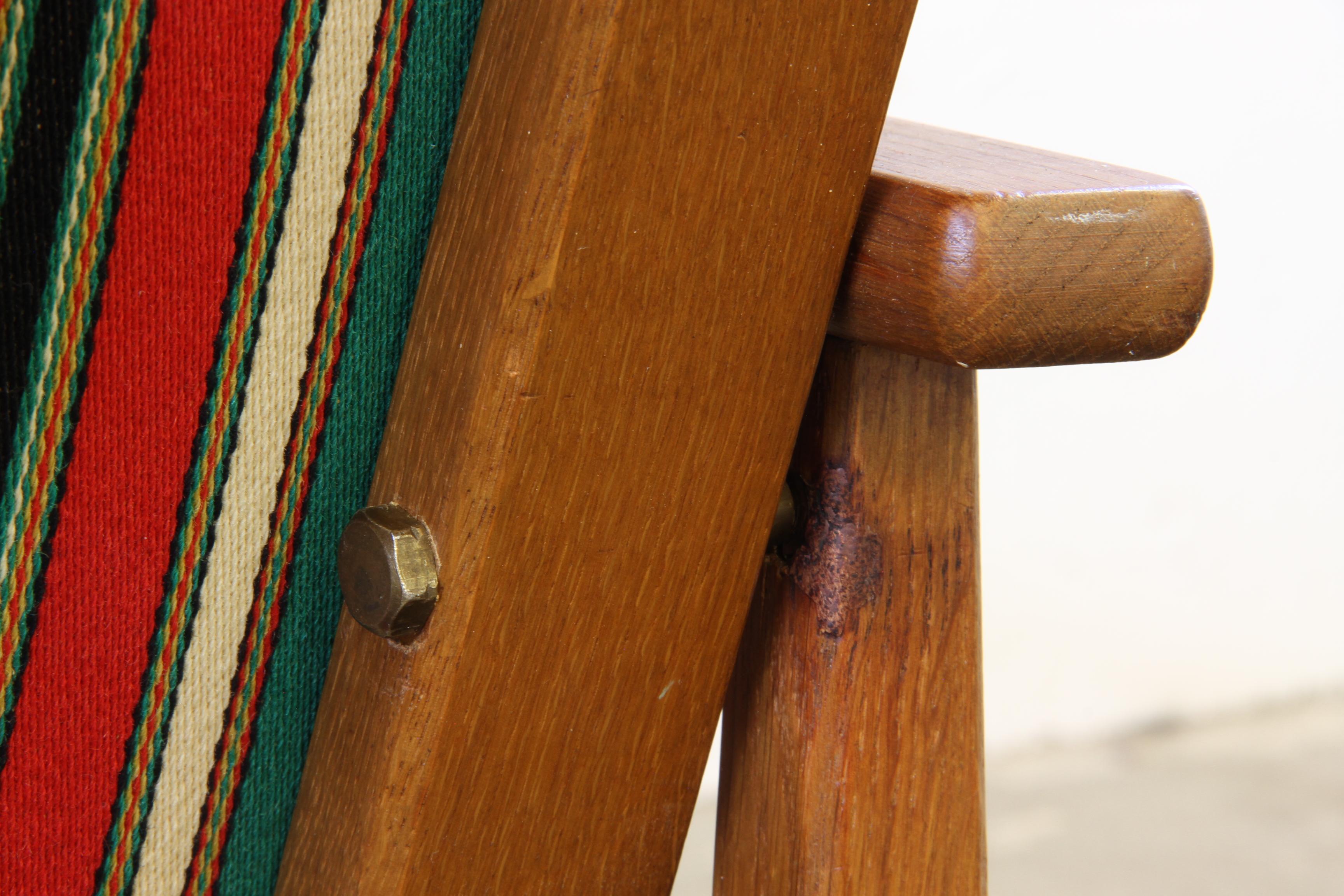 Vintage Danish 1960s Lounge Chairs aus massiver Eiche im Angebot 11