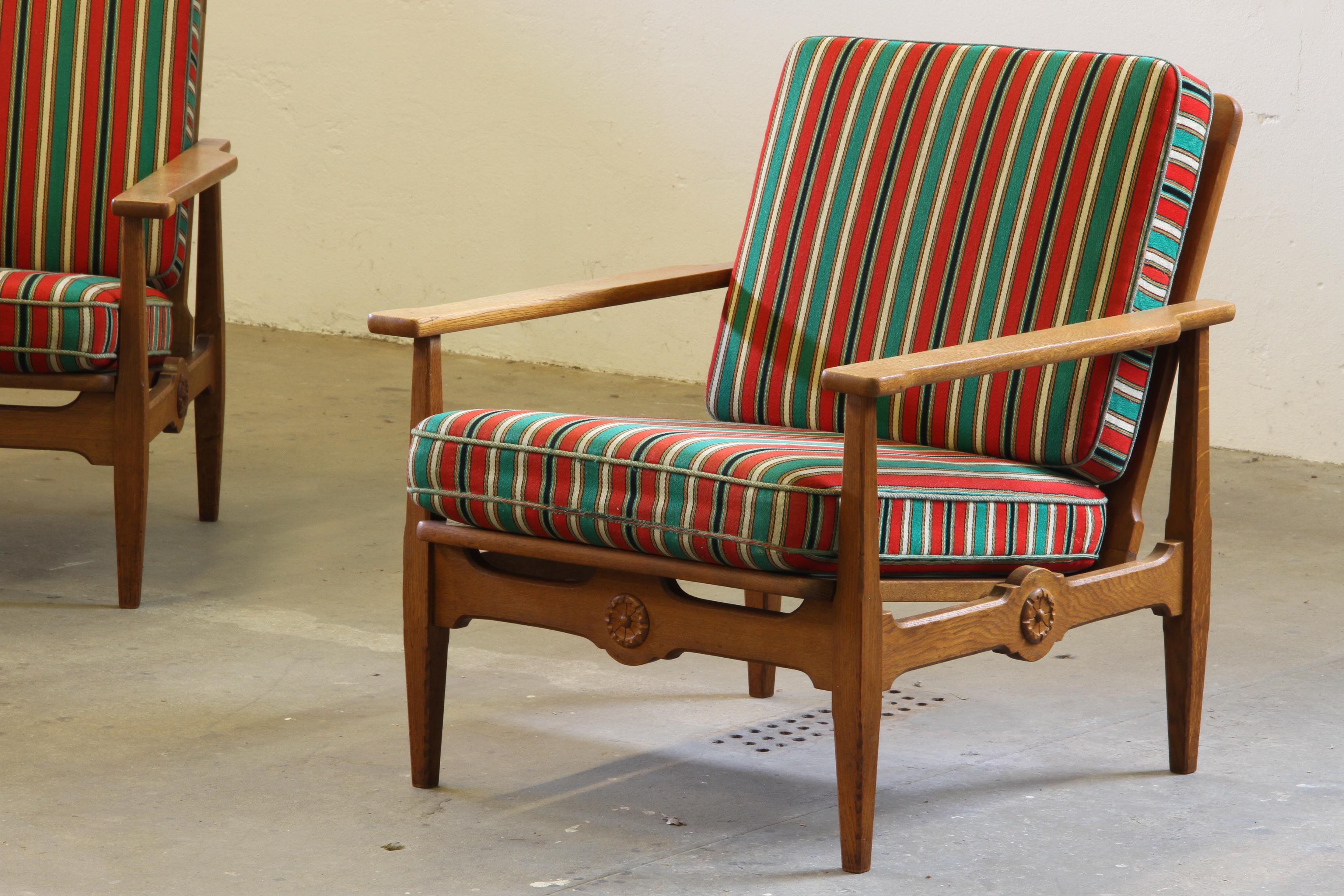 Vintage Danish 1960s Lounge Chairs aus massiver Eiche (Moderne der Mitte des Jahrhunderts) im Angebot