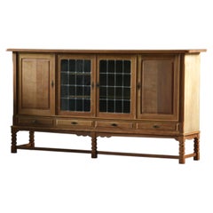 Vintage Danish 1960s Modern Oak Cabinet im Stil von Henning Kjærnulf