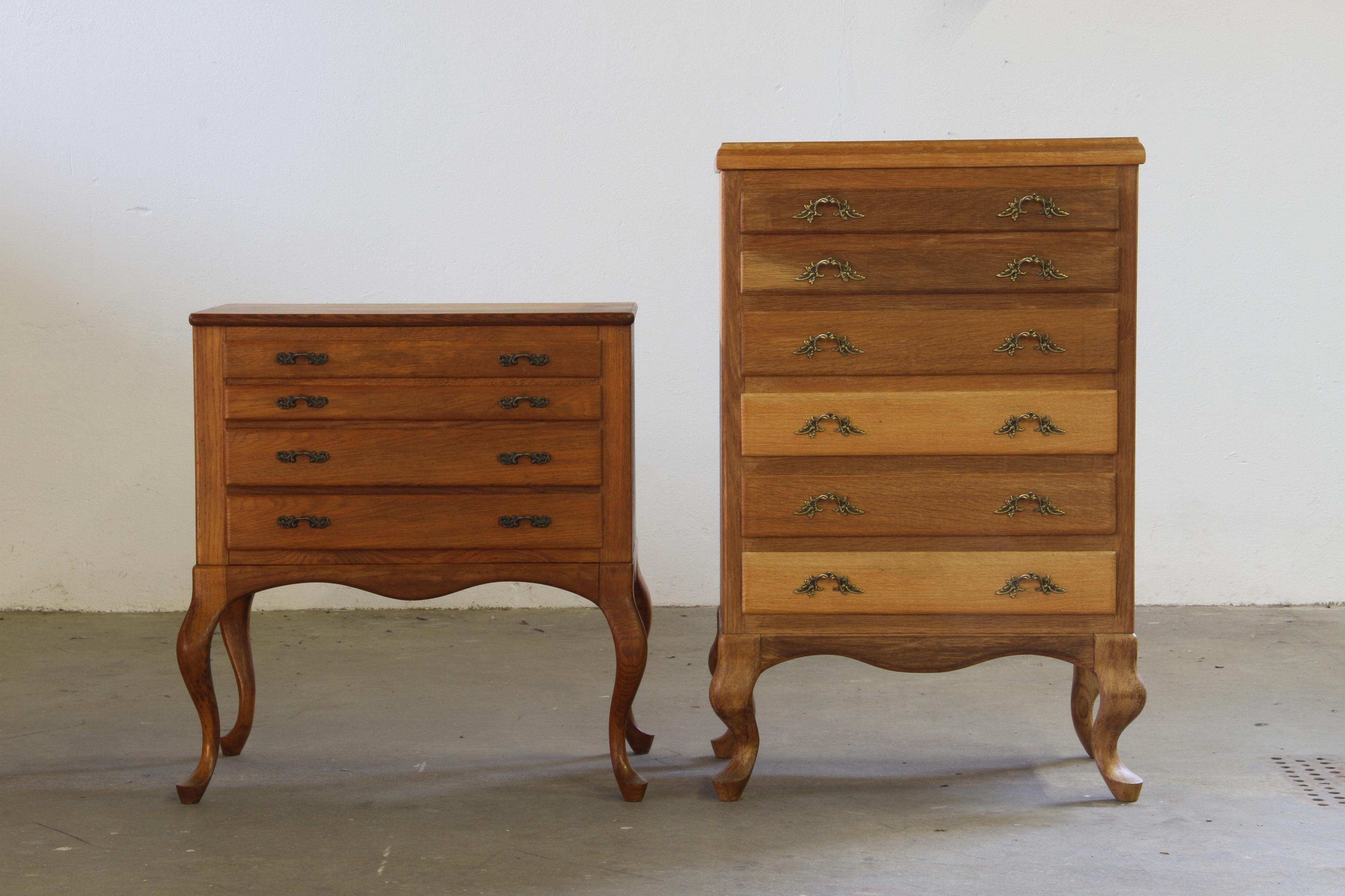 Vintage Danish 1967 4 Schubladen Kommode in Eiche im Angebot 6