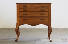 Vintage Danish 1967 4 Drawer Dresser in Oak