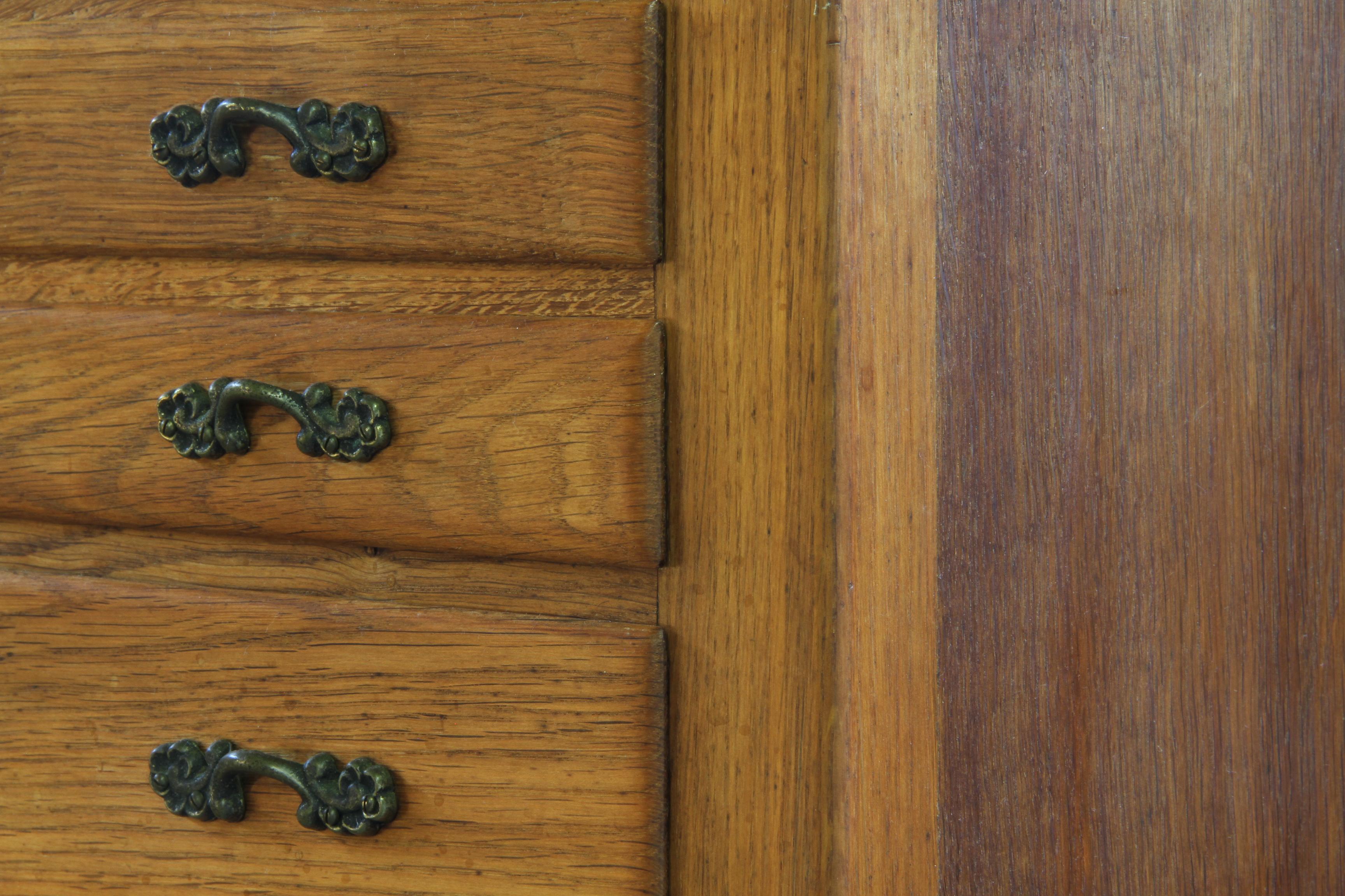 Vintage Danish 1967 4 Schubladen Kommode in Eiche im Zustand „Gut“ im Angebot in Store Heddinge, DK